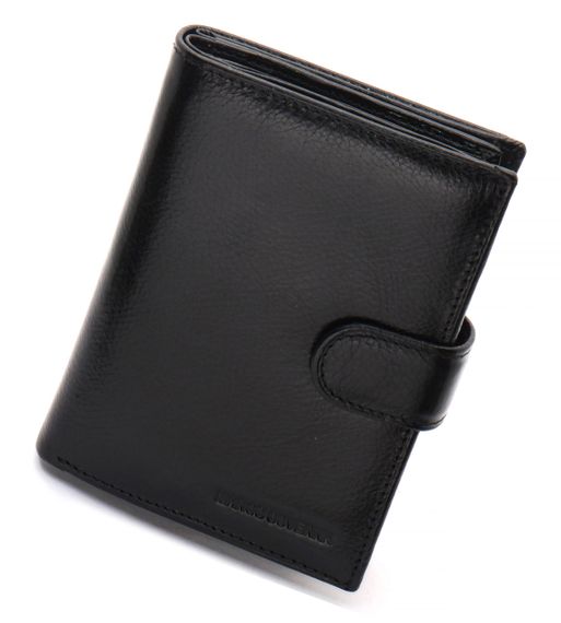 Чорне чоловіче портмоне з натуральної шкіри з відділенням під автодокументи Marco Coverna MC-2090H-1 | Зображення 2