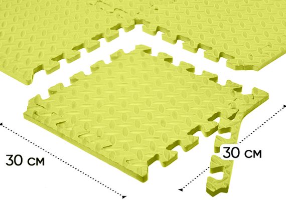 Мат-пазл EasyFit SwallowTail EVA 120х60х1 см татамі ластівчин хвіст Жовтий (EF-1950-30-Y) | Зображення 4