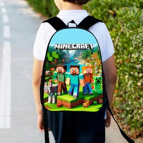 Рюкзак детский майнкрафт герои "Minecraft" 34х27см,городской ранец для мальчика (00529)