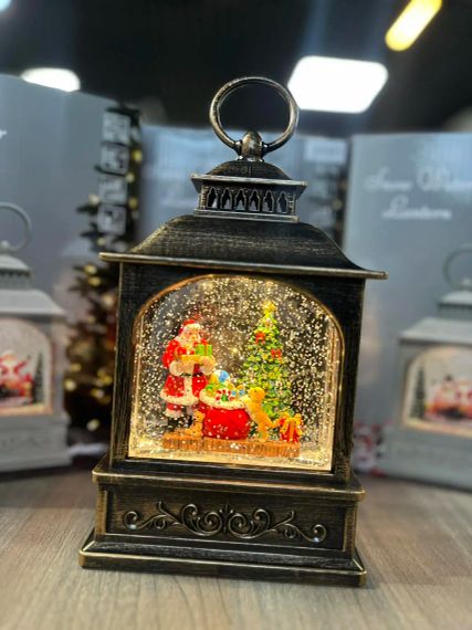 Рождественская ночь Новогодний музыкальный фонарь ночник с подсветкой Xmas 24072D | Зображення 8