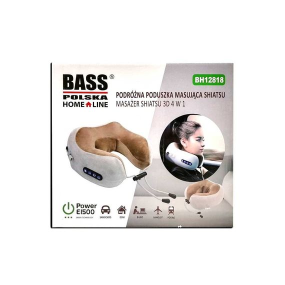 Бездротовий масажер для шиї Shiatsu масажна подушка Bass Polska | Зображення 1
