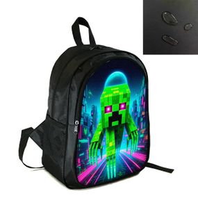 Рюкзак міський/шкільний 38×28см з принтом Minecraft Кріпер дитячий, підлітковий, спортивний (4178)