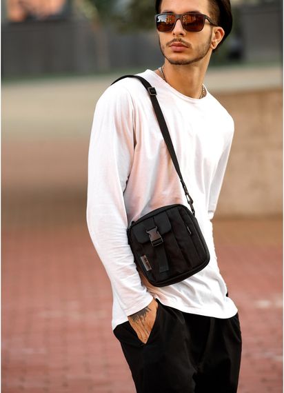 Чоловіча сумка Sambag TEL Чорна 17 х 17 х 6 см (70151065m) | Зображення 9