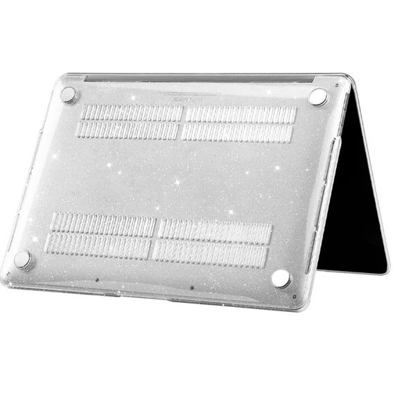 Чехол-накладка Glitter для Apple MacBook Pro 13.3" (A1706/A1708/A1989/A2159/A2289/A2251/A2338) Прозрачный | Зображення 2
