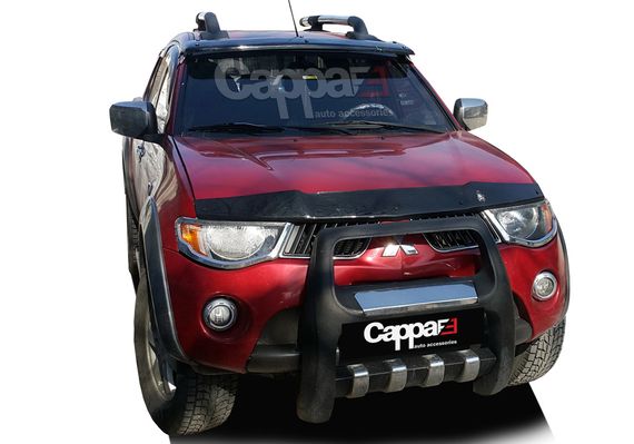 Козырек на лобовое стекло (черный, на раме) для Mitsubishi L200 2006-2015 гг | Зображення 5