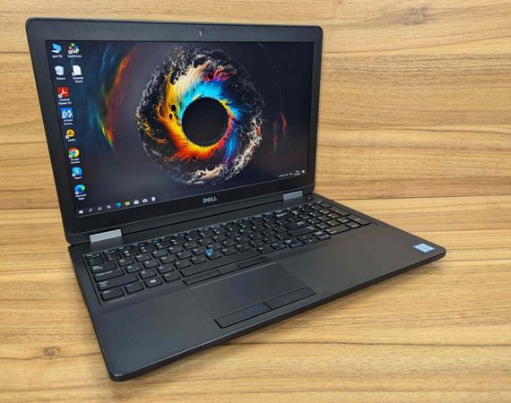 Ноутбук Dell Latitude E5570 / 15.6" (1920x1080) IPS / Intel Core i7-6600U (2 (4) ядра по 2.6 - 3.4 GHz) / 16 GB DDR4 / 512 GB SSD / AMD Radeon R7 M360, 2 GB DDR3, 64-bit / HDMI / WebCam / Windows 10 б/в + Подарунок Бездротова миша USB | Зображення 3