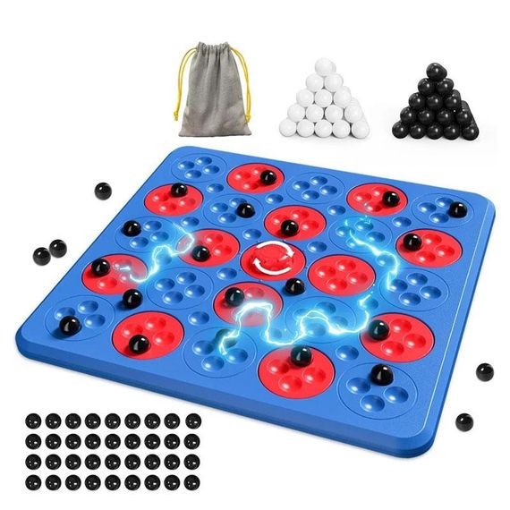 Настільна інтерактивна гра Ummi ME-194 Magnetic Chess Game 5 in a Row Blue | Зображення 1
