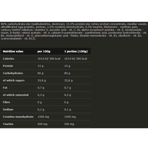 Гейнер Olimp Nutrition Gain Bolic 6000 6800 g /68 servings/ Cookies Cream | Зображення 1