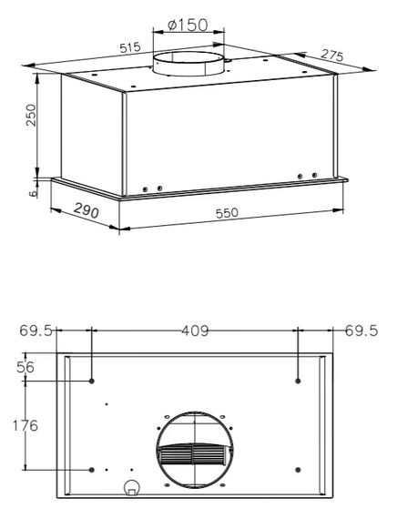 Вытяжка Hansa встраиваемая OMP6553WGH | Зображення 4