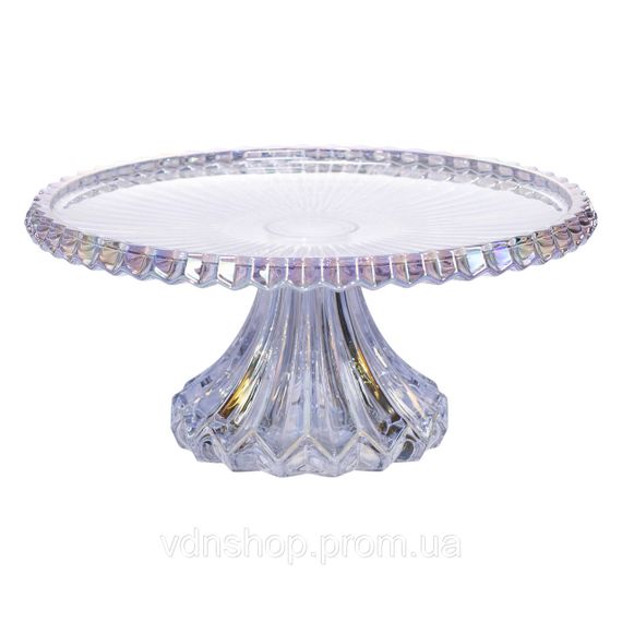 Тортовница на ножке Ø26 см стеклянная круглая HP-19-148