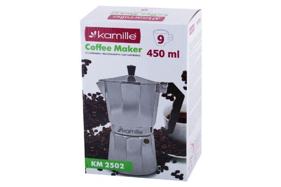 Кофеварка гейзерная алюминиевая Kamille - 450 мл | Зображення 7