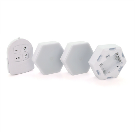 Комплект бездротових світильників Led Light With Remote Control 15W — 3 сенсорні лампи з регулюванням яскравості та таймером | Зображення 2