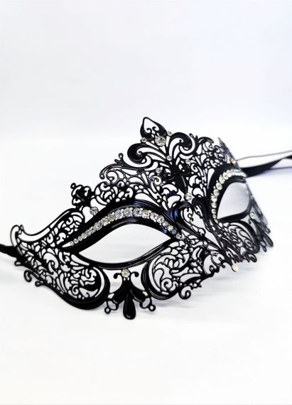 Маска на очі Eye mask metal black