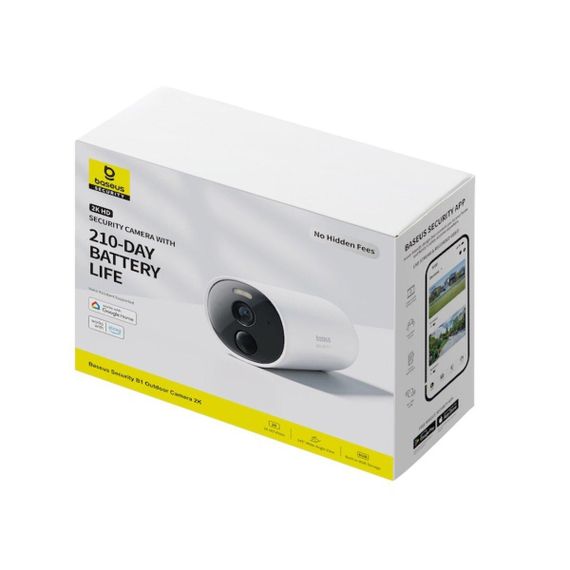IP-камера відеоспостереження Baseus Security B1 Outdoor Camera 2K White | Зображення 1
