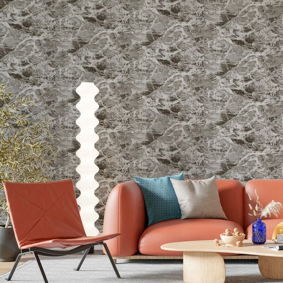 Декоративна 3D панель самоклейка 700х770х3мм Мармур чориний (061-3) SW-00000691 | Зображення 4