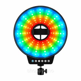 Светодиодная LED лампа MJ-321 кольцевая RGB 35 см с USB подключением