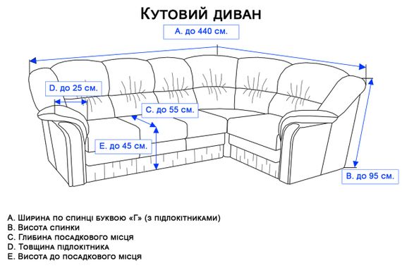 Жаккардовый чехол на угловой диван Kora без юбки Темно-серый | Зображення 6