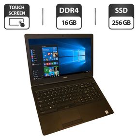 Ноутбук Dell Latitude 5590 / 15.6" (1920x1080) IPS Touch / Intel Core i7-8650U (4 (8) ядра по 1.9 - 4.2 GHz) / 16 GB DDR4 / 256 GB SSD / Intel UHD Graphics 620 / WebCam б/у