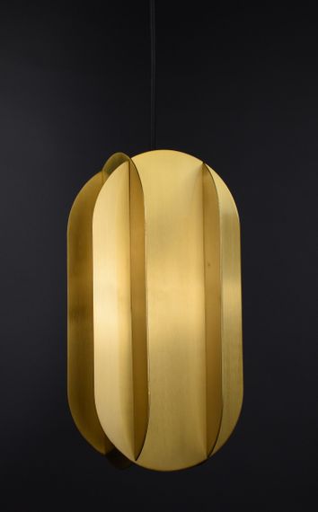 Люстра підвісна на 1 лампочку 27082 Латунь 25-350х15х30 см. | Зображення 3