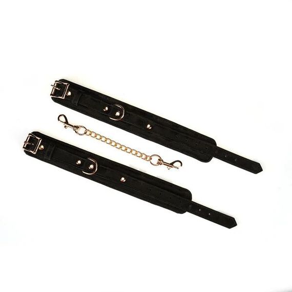 Поножі Liebe Seele Boudoir Amor Ankle Cuffs Black, знімний з’єднувальний ланцюжок | Зображення 3