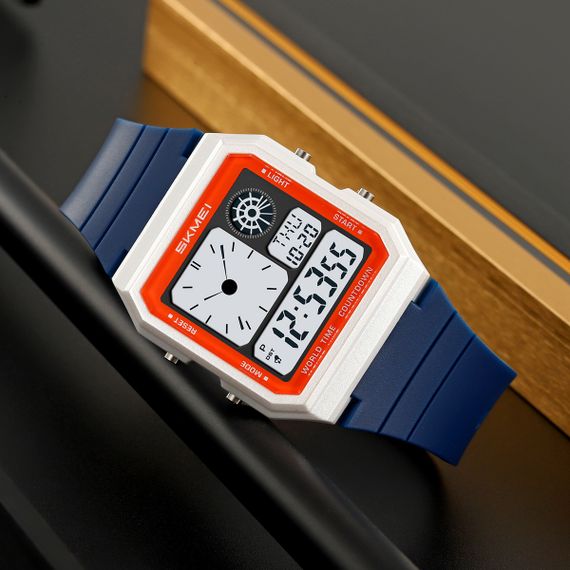 Годинник наручний Skmei 2347WTBU Blue-White | Зображення 3