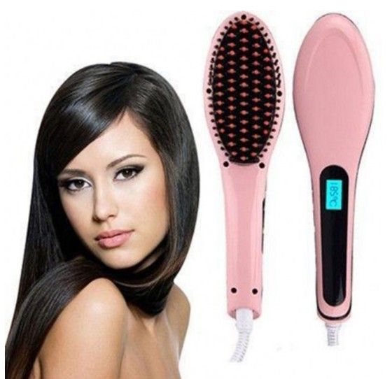 Гребінець випрямляч Fast Hair Straightener. KA-137 Колір рожевий | Зображення 5