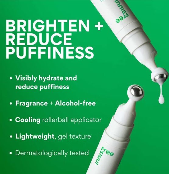 Сироватка для очей Innisfree Green Tea Caffeine Bright-Eye Serum 10ml | Зображення 3