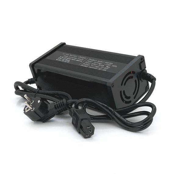 Зарядний пристрій для акумуляторів LiFePo4 72V(87,6V), 24S, 10A, штекер Triangle plug (T-tipe/IEC/C13 N+L-), 185x88x60mm | Зображення 1