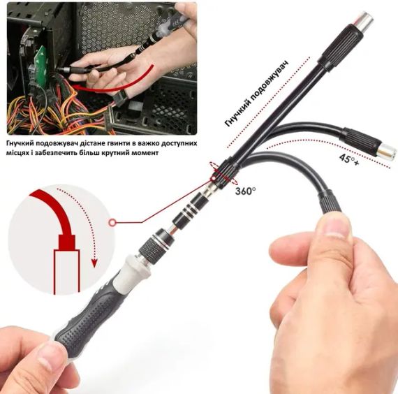 Професійний набір викруток 135 в 1 для ремонту телефону, годинника, планшета | Зображення 2