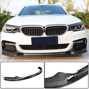 Накладка на передній бампер Lip V2 (для M-Sport 2017-2020, Карбон) для BMW 5 серія G30/31 рр