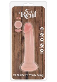 Фалоімітатор реалістичний на присосці TOY JOY Deluxe Dual Density, 15 × 4 см Sex Aura