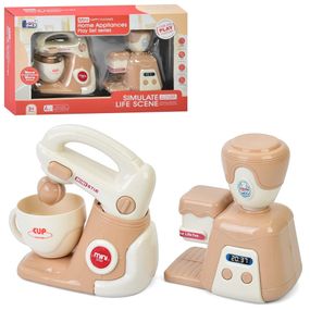 Дитяча побутова техніка "Міксер-Кавоварка" E05 механічний обертовий віночок