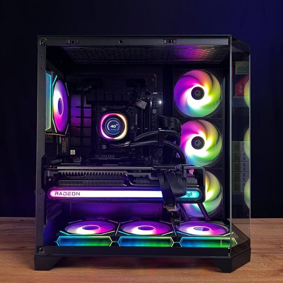 Збірка на замовлення: ігровий ПК GameMax Hype-A Black Tower / AMD Ryzen 5 7500F (6 (12) ядер по 3.7 - 5.0 GHz) / 16 GB DDR5/1000 GB SSD M.2/AMD Radeon RX 7900 XT, 20 GB GDDR6, 320-bit/850W б/в | Зображення 4