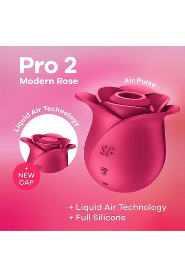Вакуумный стимулятор - Satisfyer Pro 2 Modern Rose Sex Aura | Зображення 6