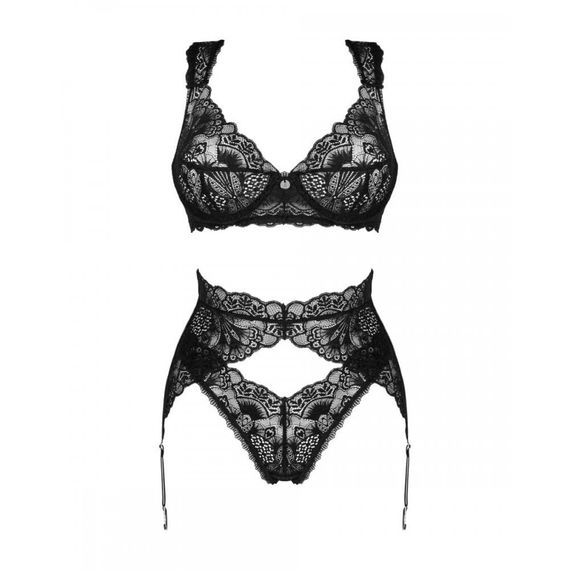 Мереживний комплект сексуальної білизни XS/S Donna Dream Obsessive, 3 предмети | Зображення 2