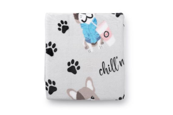 Плед Ardesto Flannel, 160х200 см, бульдоги (ART0112PB) | Зображення 2