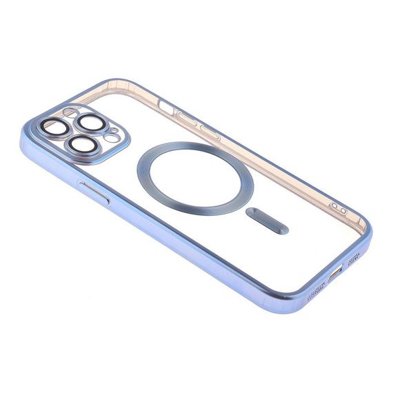 Чехол TPU Metallic Chrome з повним захистом камери with Magsafe для Iphone 13 Pro Max Цвет Chrome Gold | Зображення 9