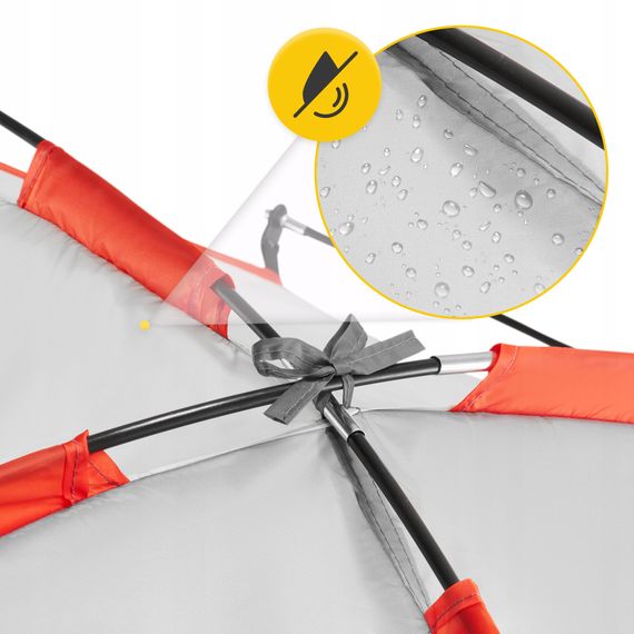 Намет пляжний 4FIZJO 200 x 115 см Grey (P-5905973401449) | Зображення 3