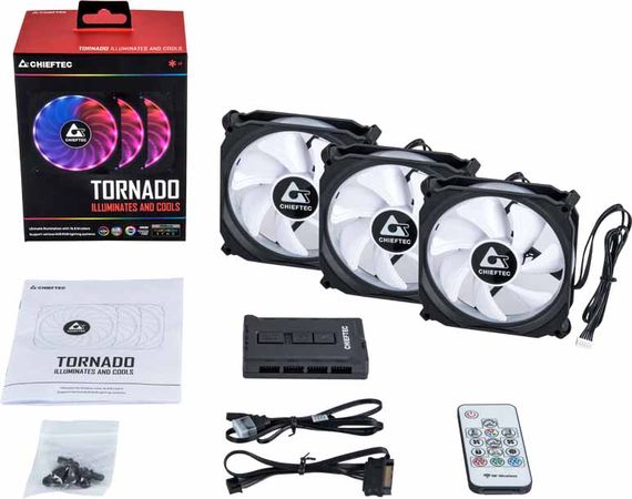 Кулер для корпуса Chieftec TORNADO (CF-3012-RGB) (CF-3012-RGB) | Зображення 7