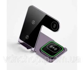 Зарядная станция 3 в 1, подставка для быстрого беспроводного зарядного устройства