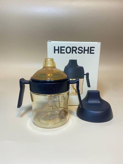 Поїльник дитячий HEORSHE 210 мл Чорний | Зображення 4