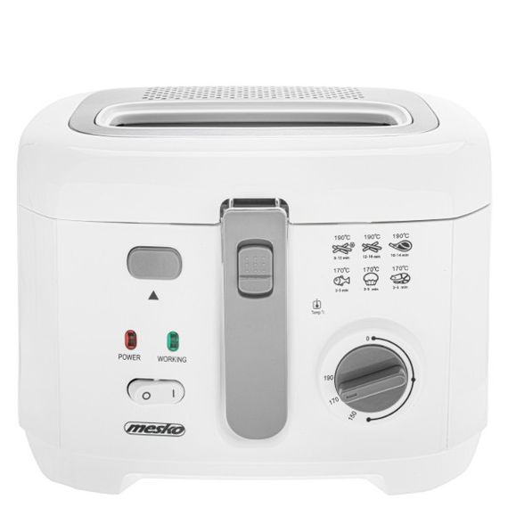 Фритюрниця Mesko MS 4908 gray 1800 Вт сіра | Зображення 2