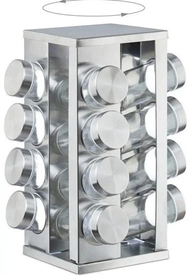 Карусель для спецій Spice carousel 16 відсіків, підставка для спецій, баночки для спецій, набір для спецій | Зображення 7