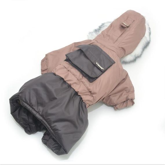 Комбінезон для собак Дуэт коричневий. №5 58х86 см