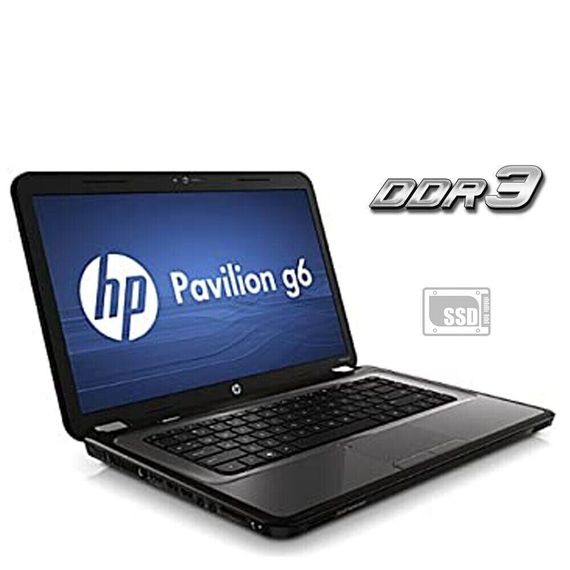 Ноутбук Б-класс HP Pavilion G6 / 15.6" TN / Intel Pentium B950 (2 ядра по 2.1GHz) / 4GB DDR3 / 120GB SSD / HD Graphics / DVD-ROM / АКБ не держит б/у