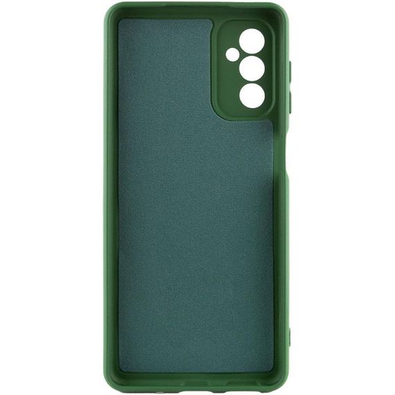 Чехол TPU GETMAN Liquid Silk Full Camera для Samsung Galaxy A24 4G Зеленый / Dark green | Зображення 1