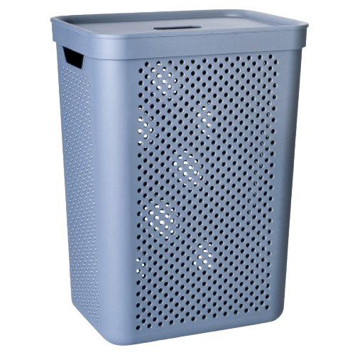 Кошик для білизни 45л сірий мат Simple Алеана