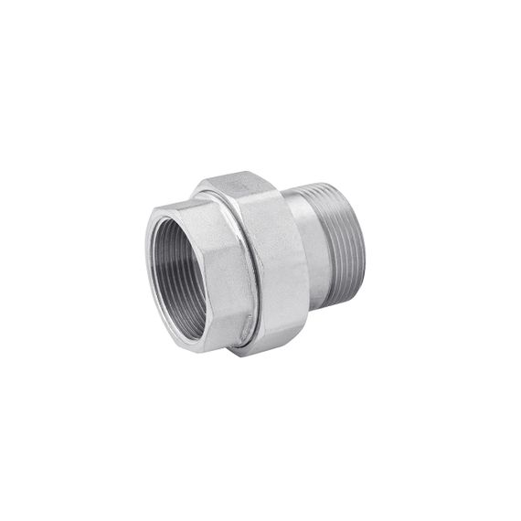 Згін-американка пряма Karro 2" ВЗ нікельована KR-3102