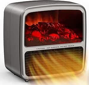 Тепловентилятор керамічний портативний, тепловентилятор у формі каміна