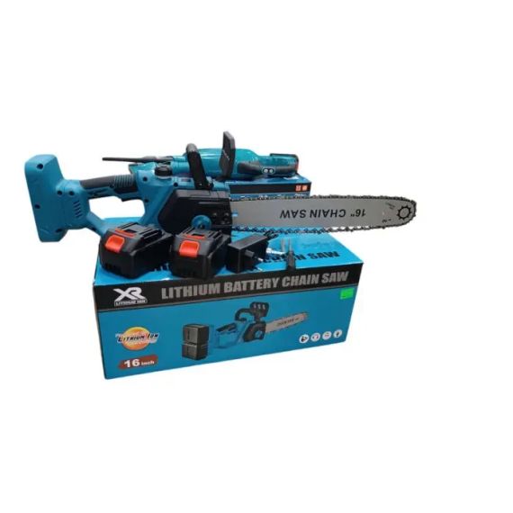 Аккумуляторная цепная пила 16''+2 аккумуляторы 68В + кейс, Electric Saw / Электропила / Аккумуляторная пила